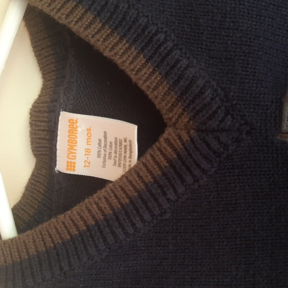 12-18M Gymboree boys size 12-18 months knit sweater vest sleeveless boat - Picture 3 of 6